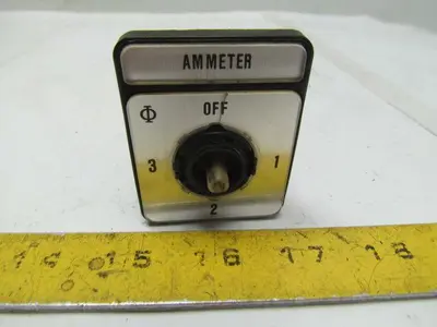 KrausNaimer C11 A048 Ammeter Switchs Switches No Knobs 2 w/o Faceplates Lot of 4