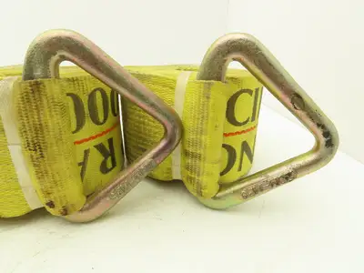 Pacific Cargo 4527-VR  4"x 27' Winch Strap V-Ring Tie-Down 5000 Lbs  Lot of 2