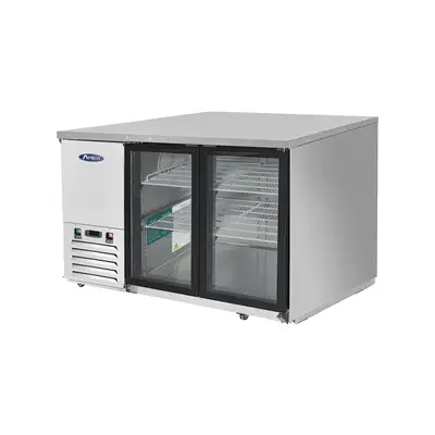 New | in-Stock Atosa New Atosa MBB59GGR 59" Glass Door Back Bar Cooler Stainless Steel Bottle Coolers Illinois US | Falcon Restaurant Supply #1375395