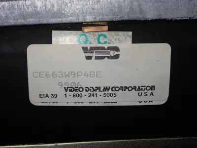 USED VIDEO DISPLAY CORPORATION CE663W9P4GE