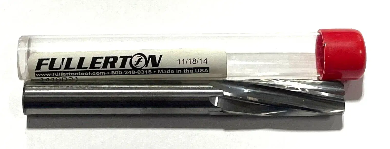Fullerton 10mm Solid Carbide Chucking Reamer 6 Flute JIT Reamer USA Made 1410R19