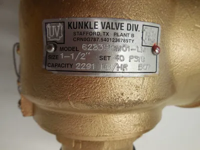 NEW KUNKLE 6010HGM01-LM RELIEF VALVE 6010HGM01LM0040