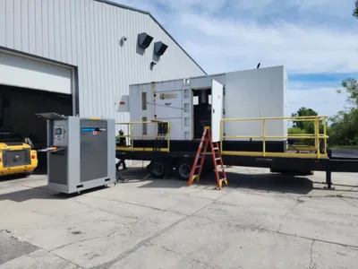 USED PERKINS 475KW TRAILER MOUNTED DIESEL GENERATOR