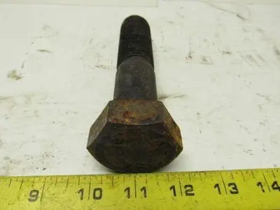 1-1/8"-8 x 5 A193 B7 Heavy Hex Bolt Black Oxide Lot of 5