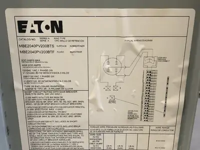 NEW EATON MBE2040PV200BTS