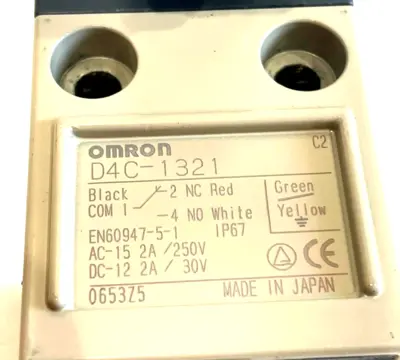 NEW OMRON D4C-1321 LIMIT SWITCH D4C1321