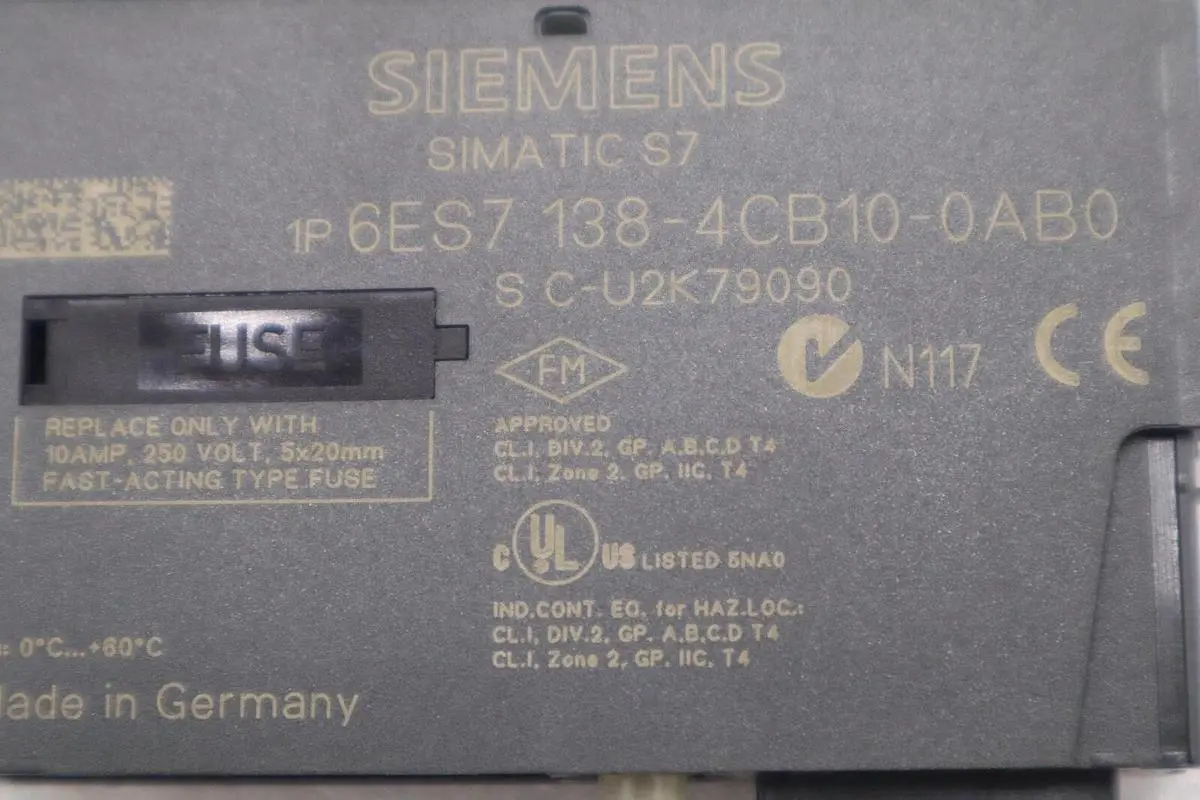 LOT OF 4 -- Siemens SIMATIC S7 6ES7 138-4CB10-0AB0 STOCK B-1351