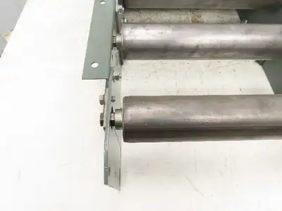 Hytrol 15" Belt-Over Conveyor Incline to Horizontal Nose-Over Transition 41" Leg