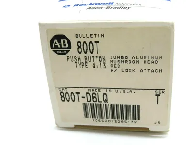 NEW ALLEN BRADLEY 800T-D6LQ PUSH BUTTON SERIES T 800TD6LQ