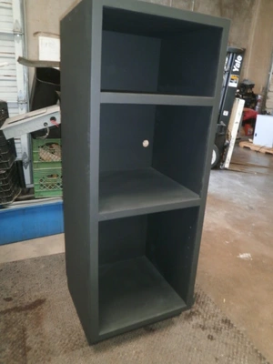Custom Black Design storage Design Furniture. Re-purpose 23"X24"X64" 3 shelf