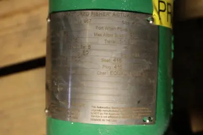 Fisher Control Valve Size 40 With 667 Pneumatic Actuator