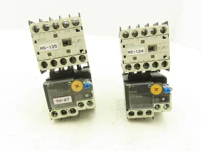 Fuji SK12L Motor Starter Contactor 5.5kW 600V & Overload 1.7-2.6A Lot of 2