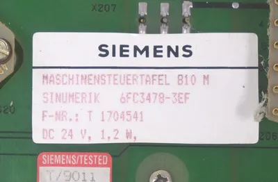 SIEMENS 6FC3478-3EF SINUMERIK OPERATOR PANEL 6FC34783EF
