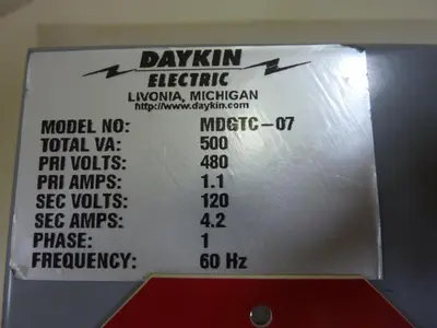 Used DAYKIN MDGTC-07 Transformers Michigan US | Ideal Machinery #1275301