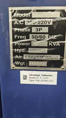 2000 VIPER HB-3190S Machining Centers, Vertical | Asset Exchange Corporation (4)