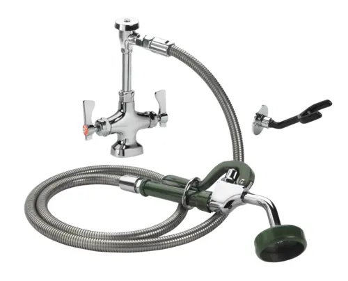 Krowne 19-201L 10 1/2"H Deck Mount Pre Rinse Faucet - 1 3/5 GPM, Base with Nozzle