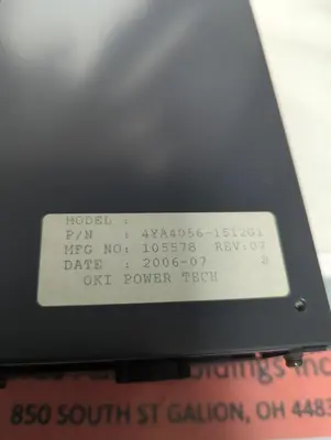 Used TOSHIBA 4YA4056-1512G1 PLC Power Supplies Ohio US | Surplus Asset Holdings #1451735