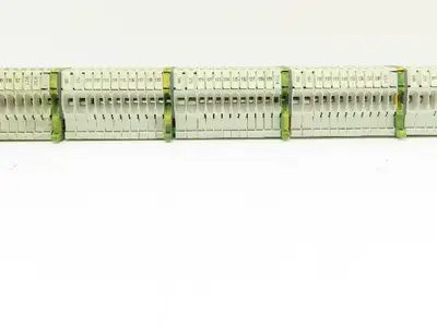 ABB Entrelec Mixed Size Terminal DIN Rail 2-Pole Lot of 117