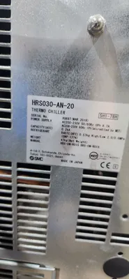 Used SMC HRS3030-AN-20 Chillers Michigan US | iGAM Industrial Marketplace #1285855