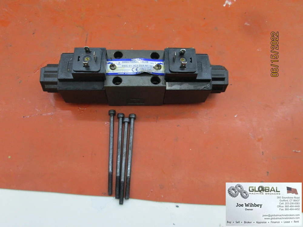 Yuken Directional Valve Model: DSG-01-3C2-D24-N1-50, 4 way solenoid operated Valve