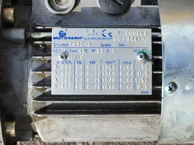 USED MOTOVARIO TXC/002-MRC/042