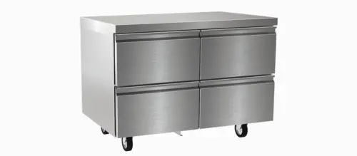 Delfield D4448NP 48"W Undercounter Refrigerator W/ (2) Sections & (4) Drawers, 115v