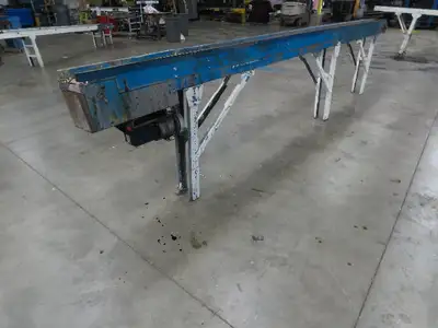 New London Engineering 7.5"x 17' 5" PlastiTrak Plastic Chain Bottle Conveyor 3PH