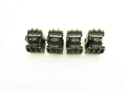 Allen Bradley 500-B0DX21 Motor Starter Series B 10Hp 27A 3P 120V Coil Lot of 4