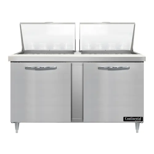 Continental D60N24M 60" Designer Line Sandwich/salad Prep Table W/ Refrigerated Base, 115v