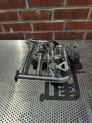 USED 4 ITT PURE FLO ADVANTAGE STAINLESS STEEL DIAPHRAGM VALVE W/ 1" SANITARY FITTING