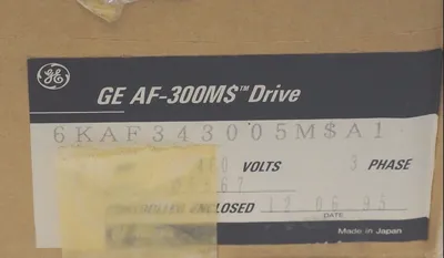 NEW GENERAL ELECTRIC 6KAF343005MS-A1 DRIVE 5HP, 460V, 6KAF343005MSA1