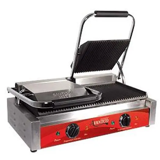COMMERCIAL DOUBLE PANINI GRILL - 120 VOLT