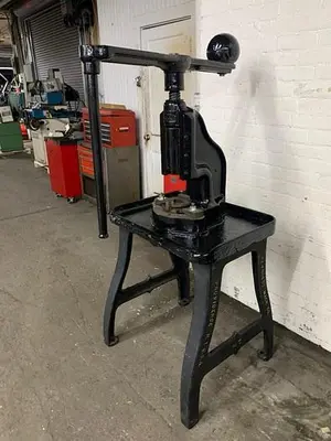 5929-490 E.A. Adams Model #2 Reynolds Machine Co. Hand Operated Stamping / Forming Screw Press / Fly Press