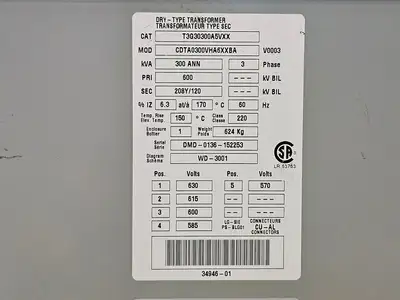 Used SIEMENS CDTA0300VHA6XXBA Transformers British Columbia CA | Lenmark #1426546