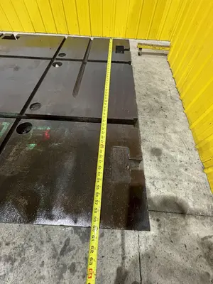 60" X 90.5" X 13" T SLOTTED FLOOR PLATE: STOCK 11835