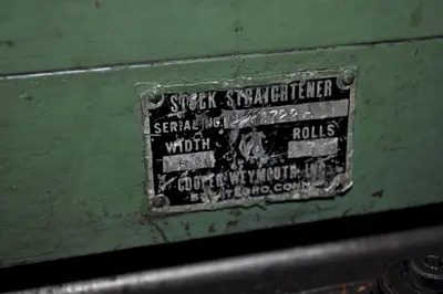 8" X .060" CWP STRAIGHTENER