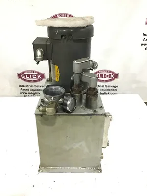 Industrial Hydraulic Power Unit w/Baldor Industrial Motor 3PH 1HP