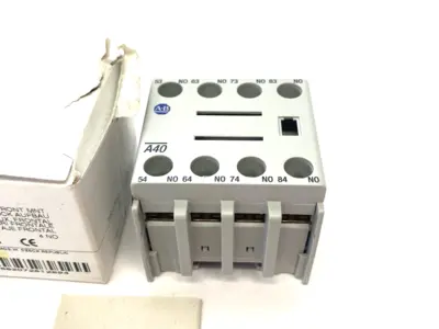 New | in-Stock Allen-Bradley Ser. B Auxiliary Contact Block, Front-Mount Contact Blocks Michigan US | Maverick Industrial Sales #1397855