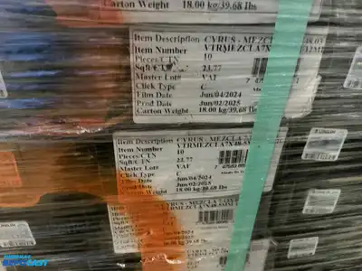 Pallet of Mixed Vinyl Flooring
