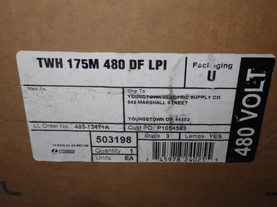 Used LITHONIA LIGHTING TWH 175M 480 DF LPI Lighting Ohio US | HGR 24 #787142