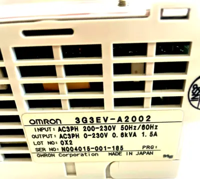 NEW OMRON 3G3EV-A2002 0X2 AC DRIVE INVERTER 3G3EVA2002
