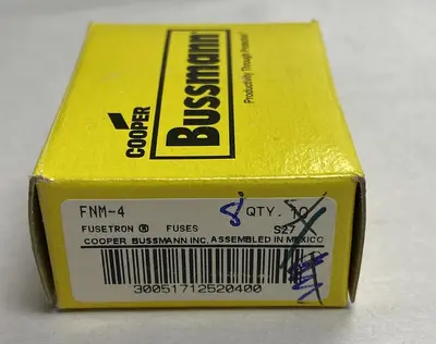 New | in-Stock COOPER BUSSMANN FNA-4 Miscellaneous Equipment (Electrical & Power) | Surplus Asset Holdings #1189928