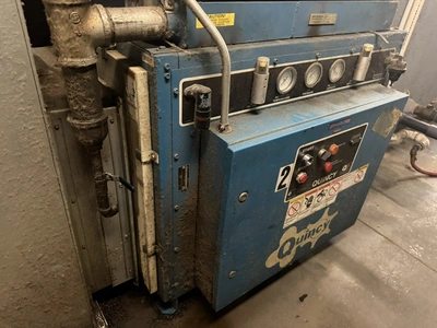 (1) Quincy, model QMA75ATA31G, air compressor, S/N 74578, with push button start and stop controls, ...