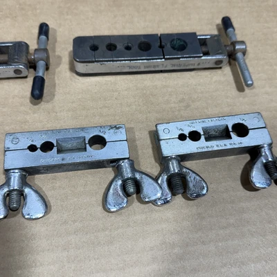 Vintage Imperial Flaring Tool Clamp Hi Duty 300-FB 5/16-5/8” 1/4-1/2” (Lot Of 5)