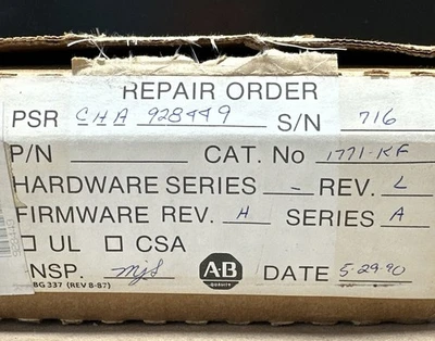 USED Allen-Bradley 1771-KF