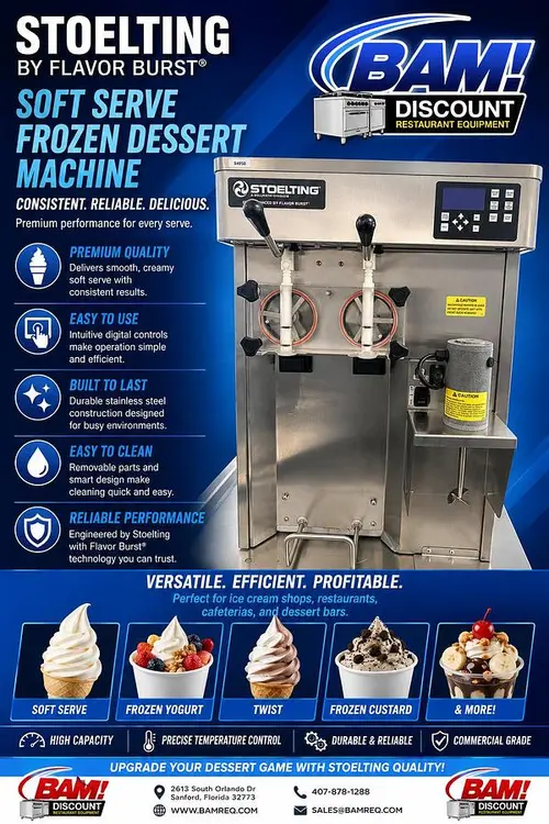 Used STOELTING SF121-3812 Ice Cream Equipment Florida US | BAM Discount Restaurant Equipment #1228530