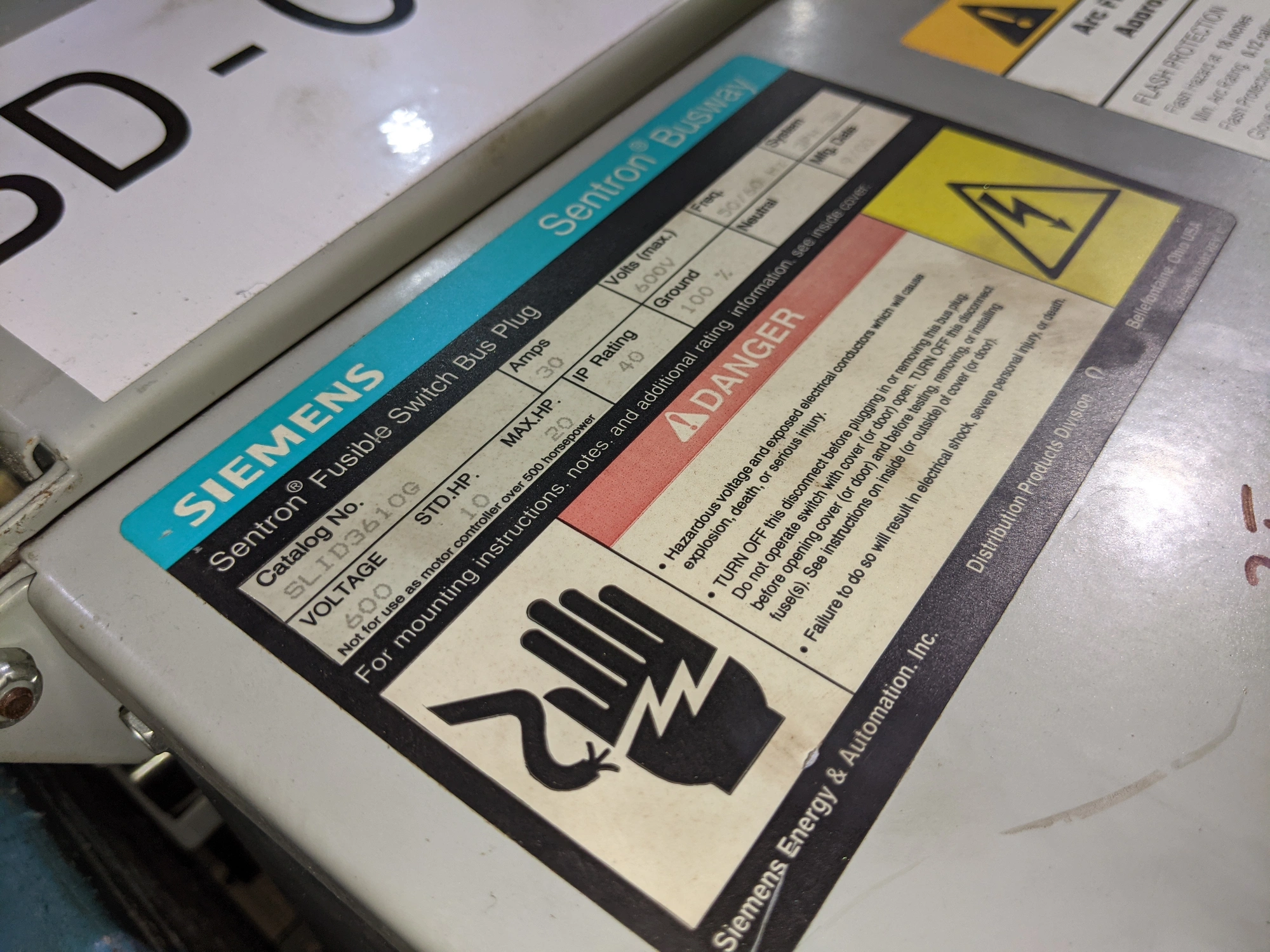 Siemens 30 Amp Bus Plugs SLID3610G