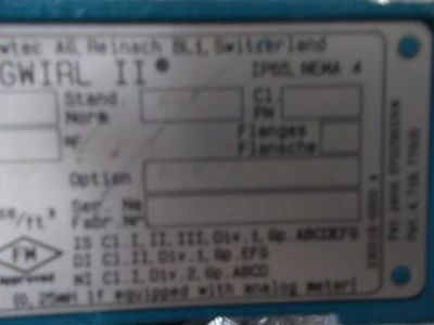 USED Endress + Hauser Swingwirl II Swingwirl II  DMV6336Z