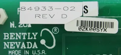 NEW BENTLY NEVADA 84933-02 SIX CHANNELTEMPERATURE MONITOR REV.D 8493302