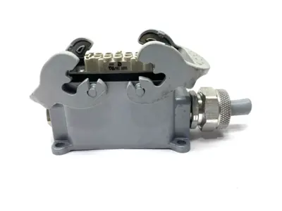 USED WIELAND BASE HOUSING CONNECTOR ENCLOSURE W/ 70.300.1040 CONNECTOR